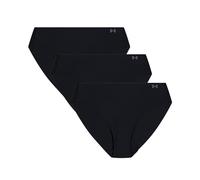 Under Armour Lot de 3 Culottes Invisibles en Microfibre pour Femme, Noir, Small