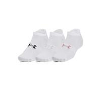 Under Armour Lot de 3 paires de chaussettes basses unisexes Ua Essential No Show Wht, 1361459-100, LG