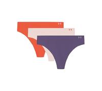 Under Armour Lot de 3 Tangas pour Femme Pure Stretch - Invisibles, sans Coutures, sans Marques, Ultra-légers, agréable Toute la journée, Purple Luxe, M