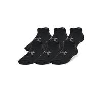 Under Armour Lot de 6 Paires de Chaussettes Basses Unisexes UA Essential pour Enfant Noir 1370543-001 SM