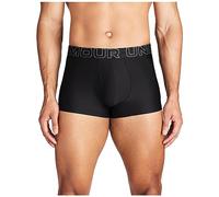 Under Armour Lot de 3 Boxers pour Homme Tech Performance, Longueur Jambe 8 cm - Respirant, évacuation de l’humidité, Toucher Doux, Confort Toute la journée, Noir, L