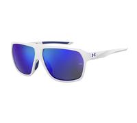 Under Armour Lunettes de soleil UA DOMINATE Polyamide mat blanc/bleu 62/12/130 Unisexe