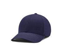 Under Armour M Iso-chill Armourvent Adj Casquette de baseball pour hommes, casquette de sport respirante avec visière, couleur gris/bleu marine
