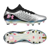 Under Armour Magnetico Elite 6 FG Liquid Metal - Argenté/Noir/Rose - Herbe naturelle (FG) 44½