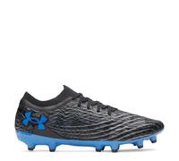 Under Armour Magnetico Pro 5 Baskets à crampons unisexes pour adulte, Noir/gris titane/bleu Atlantis, 12 Women/10.5 Men