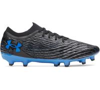Under Armour Magnetico Pro 5 Baskets à crampons unisexes pour adulte, Noir/gris titane/bleu Atlantis, 13.5 Women/12 Men