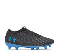 Under Armour Magnetico Select 5 Jr Baskets de football à crampons pour garçon, Noir/Castlerock/Bleu Atlantis, 1.5 Little Kid