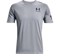 Under Armour T- Shirt Drapeau de la liberté Chemise, Acier chiné Moyen (035)/Noir, M Homme