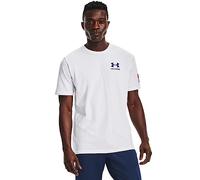 Under Armour New Freedom Flag T-Shirt Chemise, Blanc (101)/Bleu Roi, XL Homme
