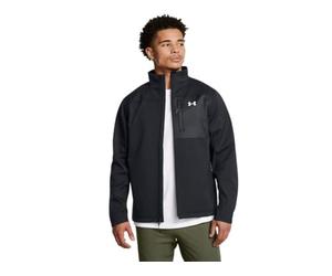 Under Armour Men's ColdGear Infrared Shield 2.0 Soft Shell, (003) Black / / White, Large Tall