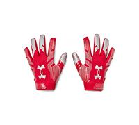 Under Armour Men's F8 Football Gloves , Red (600)/Metallic Silver , Small