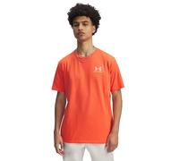 Under Armour Men's Left Chest Logo T-Shirt Fire/White M M