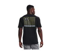 Under Armour Men's New Freedom Banner T-Shirt , Black (001)/Steel , Medium