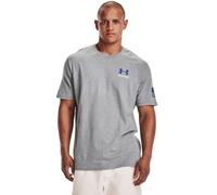 Under Armour Men's New Freedom Banner T-Shirt , Steel Light Heather (035)/Royal , X-Large
