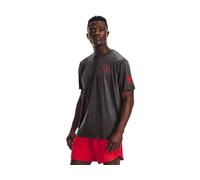 Under Armour Men's New Freedom Flag T-Shirt , Charcoal Medium Heather (019)/Red , Small