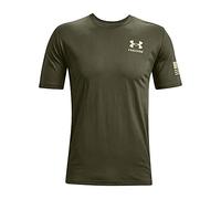 Under Armour Men's New Freedom Flag T-Shirt, Marine Od Green (390)/Desert Sand, X-Large Tall