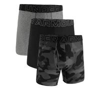 Under Armour Men's Performance Tech 6" 3 Pack Print/Solid Boxer Briefs