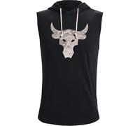 Under Armour Men's Project Rock Terry Sleeveless Hoodie (Small) Black