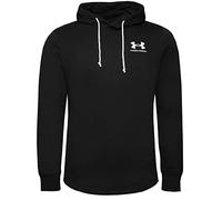 Under Armour Men's Rival Terry Long Crew Neck Hoodie, Black (001)/Onyx White, X-Large
