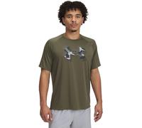 Under Armour Men's Spring Tech Print Short-Sleeve Performance Gym Top Vert OD Marine XL Male