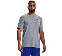 Under Armour Men's Standard New Freedom Banner T-Shirt, (036) Steel Medium Heather/Royal/Red, Small