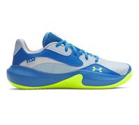 Under Armour Mixte UA Lockdown 7 Low Basket, Blue Calm Blue Atlantis High Vis Yellow, 40 EU