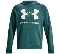 Under Armour Men's UA Rival Fleece Big Logo Hoodie Hauts en Polaire, (722) Bleu Sarcelle/Blanc Onyx, XL Homme