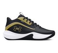 Under Armour Mixte UA Lockdown 7 Chaussures de Basketball, Black/Black/Metallic Gold, 47 EU