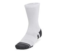 Under Armour Chaussettes UA Performance Tech Mixte 3 paires mi-mollet Blanc L