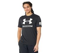 Under Armour New Freedom Logo T-Shirt Chemise, Noir (001) / Blanc, Taille M Homme