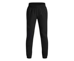Under Armour Pantalon de Jogging tissé Unstoppable Garçons, Pantalon de Jogging en Tissu Extensible et léger, Pantalon de survêtement avec Taille élastique, Black/Black, YXL