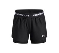 UNDER ARMOUR Pantalon de sport 'Tech Play Up' noir / blanc, Taille 140-152