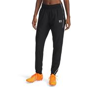 Under Armour Pantalon d'échauffement Challenger Femmes, Pantalon d'échauffement déperlant et Respirant, Bas de survêtement léger et Extensible, Black/White, XS