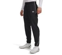 Under Armour Pantalon d'échauffement Challenger Hommes, Pantalon d'échauffement déperlant et Respirant, Bas de survêtement léger et Extensible, Black/White, L, Black/White, MD