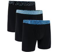 Under Armour Performance Cotton Solid 6in - 3 pack Caleçon S Noir
