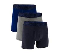 Under Armour 3er-Pack Performance-Boxershorts aus Baumwolle, 15,2 Cm Innennaht, Ganztägiger Komfort und Ultraweich Boxeur ajusté, Midnight Navy-Core, XXL (Lot de 3) Hommes