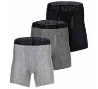 Under Armour Men's Performance Tech 6" 3 Pack Solid Boxer Briefs