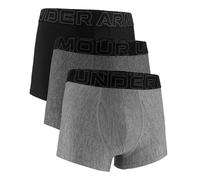 Under Armour Performance Tech Boxer Ultra Doux avec Entrejambe de 7,6 cm pour Homme, Steel Heather - Core Lot de 3, Medium