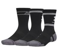 Under Armour Performance Tech Crew 3pk Chaussettes L Noir