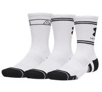 Under Armour Performance Tech Crew 3pk Chaussettes M Blanc