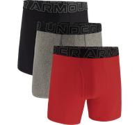 Under Armour Performance Tech Solid 6in 3-pcs Caleçon 4XL Rouge