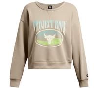 Under Armour Pjt Rck HW Terry LS Q1-BRN Sweatshirt S/M Marron