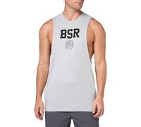 Under Armour Project Rock Blood Sweat Respect Débardeur pour homme, (011) Mod Gray Medium Heather / Noir, Taille S