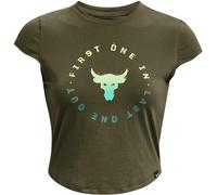 Under Armour Project Rock Night Shift Cap T-Shirt Womens Vert 16 (XL) Female