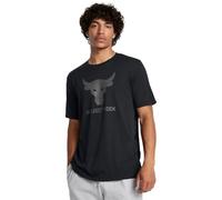 Under Armour Project Rock Payoff T-Shirt à Manches Courtes pour Homme, (002) Noir / / Castlerock, L