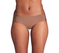 Under Armour Pure Stretch 3-Pack No Show Hipster Sous-vêtements pour femme L Marron