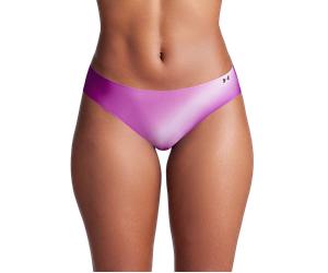 Under Armour Pure Stretch 3-Pack Printed No Show Bikini Sous-vêtements pour femme S Violet