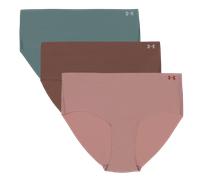 Under Armour Pure Stretch No Show Hipster 3-Pack Sous-vêtements pour femme S Multicolore