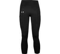 Under Armour Qualifier Speedpocket Roadside Runway Crop Legging Femme Noir FR : S (Taille Fabricant : Taille SM)