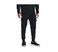 Under Armour Rival Cargo Jogger en Polaire Pantalons, (001) Noir/Blanc, XS Homme